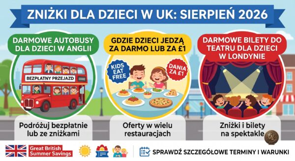 Dziecięcy posiłek i bilet autobusowy — jak korzystać ze zniżek dla dzieci w UK